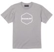 画像2: 【BIGサイズ対応商品】 Grande.F.P.ヘキサゴンプリント半袖Tシャツ　ライトグレーｘホワイト