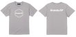 画像1: 【BIGサイズ対応商品】 Grande.F.P.ヘキサゴンプリント半袖Tシャツ　ライトグレーｘホワイト