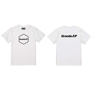 画像: 【BIGサイズ対応商品】 Grande.F.P.ヘキサゴンプリント半袖Tシャツ　ホワイトｘブラック