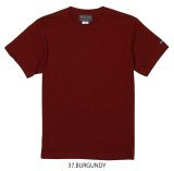 画像: 【BIGサイズ対応商品】  GRANDE.F.P.定番ハイクオリティー.ベーシックソリッド（無地）刺繍入りカラーTシャツ 　バーガンディ（ワイン）