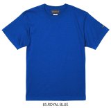画像: 【BIGサイズ対応商品】  GRANDE.F.P.定番ハイクオリティー.ベーシックソリッド（無地）刺繍入りカラーTシャツ 　ロイヤルブルー