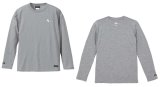 画像: 【BIGサイズ対応商品】 見木友哉ｘGRANDE.F.Pコラボ.TOMOYA.シルエット刺繍長袖Tシャツ　ヘザーグレー