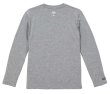 画像3: 【BIGサイズ対応商品】 見木友哉ｘGRANDE.F.Pコラボ.TOMOYA.シルエット刺繍長袖Tシャツ　ヘザーグレー