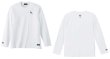 画像1: 【BIGサイズ対応商品】 見木友哉ｘGRANDE.F.Pコラボ.TOMOYA.シルエット刺繍長袖Tシャツ　ホワイト