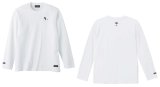 画像: 【BIGサイズ対応商品】 見木友哉ｘGRANDE.F.Pコラボ.TOMOYA.シルエット刺繍長袖Tシャツ　ホワイト