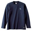 画像2: 【BIGサイズ対応商品】 見木友哉ｘGRANDE.F.Pコラボ.TOMOYA.シルエット刺繍長袖Tシャツ　ネイビー