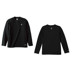 画像: 【BIGサイズ対応商品】 見木友哉ｘGRANDE.F.Pコラボ.TOMOYA.シルエット刺繍長袖Tシャツ　ブラック