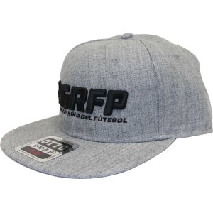 画像: GRFP.3D刺繍フラットバイザーキャップ　ヘザーグレーｘブラック