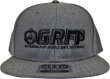 画像3: GRFP.3D刺繍フラットバイザーキャップ　ヘザーチャコールグレーｘブラック