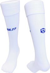 画像: GRANDE.F.P　ベーシックフットボールソックス 　ホワイトｘロイヤルブルー