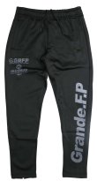 画像1: 【BIGサイズ対応】Grande.f.p.LIMITEDトレーニングジャージロングパンツ　ブラックｘグレー