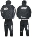 画像6: 【BIGサイズ対応】GRFP.ストレッチジャージ.ロングパンツ　ブラックｘガンメタル