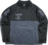 画像: 【BIGサイズ対応】Grande.f.p.LIMITEDトレーニングハーフジップジャージジャケット　ブラックｘグレー