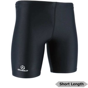画像: 【ジュニア〜大人サイズ対応】GRANDE.F.P.ベーシックストレッチインナーショート丈パワーパンツ　ブラック