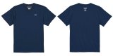 画像: 【完全予約販売：お届け日指定不可.2025年7月中旬〜7月下旬.　お届け商品】【ジュニア〜BIGサイズ対応商品】 ｘ見木友哉コラボ.TOMOYA・Mマーク.銀糸刺繍.サポートコットン半袖Tシャツ　ネイビー