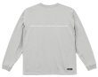 画像4: Grande.F.Pブラッシングロゴ.ルーズフィット長袖Tシャツ　フロストグレーｘホワイト
