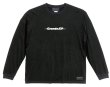 画像3: Grande.F.Pブラッシングロゴ.ルーズフィット長袖Tシャツ　ブラックｘホワイト