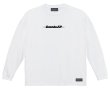 画像3: Grande.F.Pブラッシングロゴ.ルーズフィット長袖Tシャツ　ホワイトｘブラック
