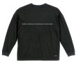 画像4: Grande.F.Pブラッシングロゴ.ルーズフィット長袖Tシャツ　ブラックｘホワイト