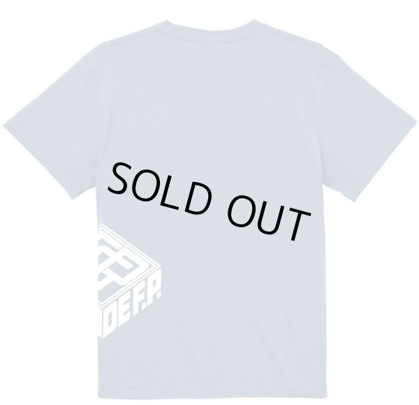 画像2: 【完全予約販売：お届け日指定不可.2025年9月下旬〜10月中旬.　お届け商品】 【ジュニア〜BIGサイズ対応商品】ゆってぃチャンネルｘGRANDE.F.P.コラボ.アンダーアームロゴ.半袖T　アシッドブルー