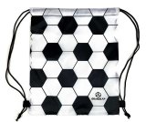 画像: GRANDE.F.P.サッカーボール柄ランドリーBAG　ホワイトｘブラック