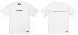 画像1: 【BIGサイズ対応商品】Grande.F.Pブラッシングロゴ.プレミアムコットン半袖Tシャツ　ホワイトｘブラック