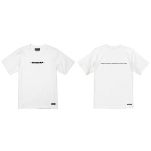 画像: 【BIGサイズ対応商品】Grande.F.Pブラッシングロゴ.プレミアムコットン半袖Tシャツ　ホワイトｘブラック