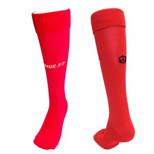画像: GRANDE.F.P　ベーシックフットボールソックス 　レッドｘホワイトｘブラック