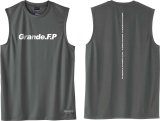 画像: 【BIGサイズ対応】Grande.F.P.ストレッチノースリーブシャツ　ダークグレーｘホワイト