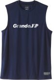 画像2: 【BIGサイズ対応】Grande.F.P.ストレッチノースリーブシャツ　ネイビーｘホワイト