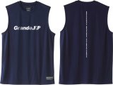 画像: 【BIGサイズ対応】Grande.F.P.ストレッチノースリーブシャツ　ネイビーｘホワイト