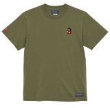 画像: 【完全予約販売：お届け日指定不可.2025年9月上旬〜9月中旬.　お届け商品】 【ジュニア〜BIGサイズ対応商品】ｘ豊田歩コラボ.「コーヒーブレイク暴れ馬くん」サポートコットン半袖Tシャツ　オリーブ