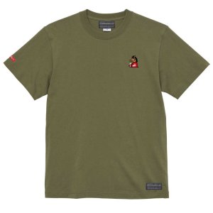 画像: 【完全予約販売：お届け日指定不可.2025年9月上旬〜9月中旬.　お届け商品】 【ジュニア〜BIGサイズ対応商品】ｘ豊田歩コラボ.「コーヒーブレイク暴れ馬くん」サポートコットン半袖Tシャツ　オリーブ