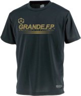 画像: 【ジュニアサイズ対応】GRANDE.F.P.プロトタイプ.モノグラム.プラクティスシャツ　ブラックｘゴールド