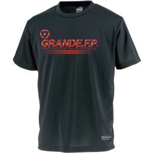 画像: 【ジュニアサイズ対応】GRANDE.F.P.プロトタイプ.モノグラム.プラクティスシャツ　ブラックｘレッド