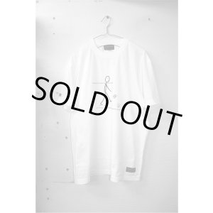画像: 【完全予約販売】 【ジュニア〜BIGサイズ対応商品】x豊田歩コラボ.「歩棒人間くん」イラスト.サポートコットン半袖Tシャツ ホワイト