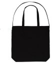 画像4: ■GRANDE.F.P スキャッタードロゴ.キャンバス2-WAYトートBAG　ブラック