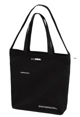 画像: ■GRANDE.F.P スキャッタードロゴ.キャンバス2-WAYトートBAG　ブラック