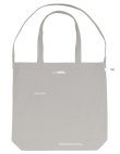 画像3: ■GRANDE.F.P スキャッタードロゴ.キャンバス2-WAYトートBAG　ライトグレー