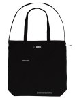 画像3: ■GRANDE.F.P スキャッタードロゴ.キャンバス2-WAYトートBAG　ブラック