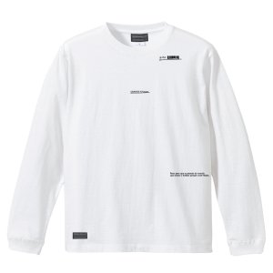 画像: ■GRANDE.F.P スキャッタードロゴプリント長袖Tシャツ　ホワイト