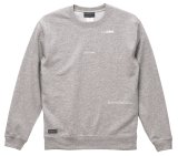 画像: GRANDE.F.P スキャッタードロゴプリントスウェットクルー.トレーナー　ヘザーグレー