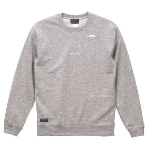 画像: GRANDE.F.P スキャッタードロゴプリントスウェットクルー.トレーナー　ヘザーグレー