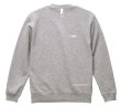 画像2: GRANDE.F.P スキャッタードロゴプリントスウェットクルー.トレーナー　ヘザーグレー