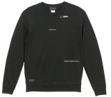 画像: GRANDE.F.P スキャッタードロゴプリントスウェットクルー.トレーナー　ブラック