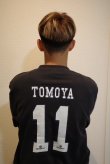画像2: 【完全予約販売】 【BIGサイズ対応商品】TOMOYA・NO.11＆Mマーク.刺繍.スウェットクルー　ブラック