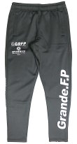 画像1: 【BIGサイズ対応】Grande.f.p.LIMITEDトレーニングジャージロングパンツ　ブラックｘホワイト