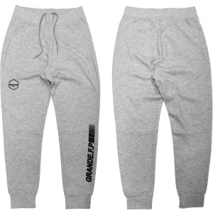 画像: 【BIGサイズ対応商品】Grande.F.P.Japan.ヘキサゴン.ドライスウェットジャージトラックパンツ　グレーｘブラック