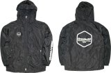 画像: 【ジュニアサイズ対応商品】Grande.F.P.Japan.ヘキサゴン.アクティブライトウェザーフードジャケット（裏メッシュ付）　ブラックｘホワイト