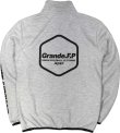 画像3: 【ジュニアサイズ対応】Grande.F.P.Japan.ヘキサゴン.ドライスウェットジャージトラックジャケット　グレーｘブラック